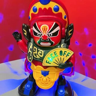 Đồ chơi âm nhạc điện trẻ em Tứ Xuyên opera sẽ thay đổi khuôn mặt sẽ hát búp bê nhảy múa tự động thay đổi khuôn mặt robot nhỏ đặc trưng Trung Quốc quà tặng sinh nhật Quà tặng năm mới