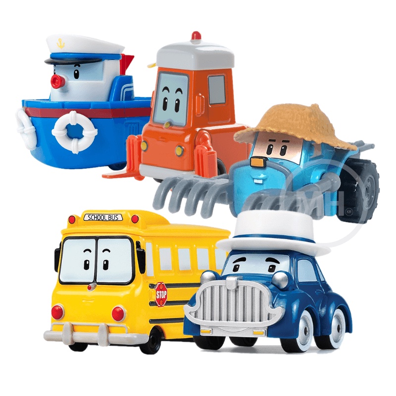 Robocar Poli Die-Cast Friends 5 Types / Mini Car Toys, Kids Toys ...