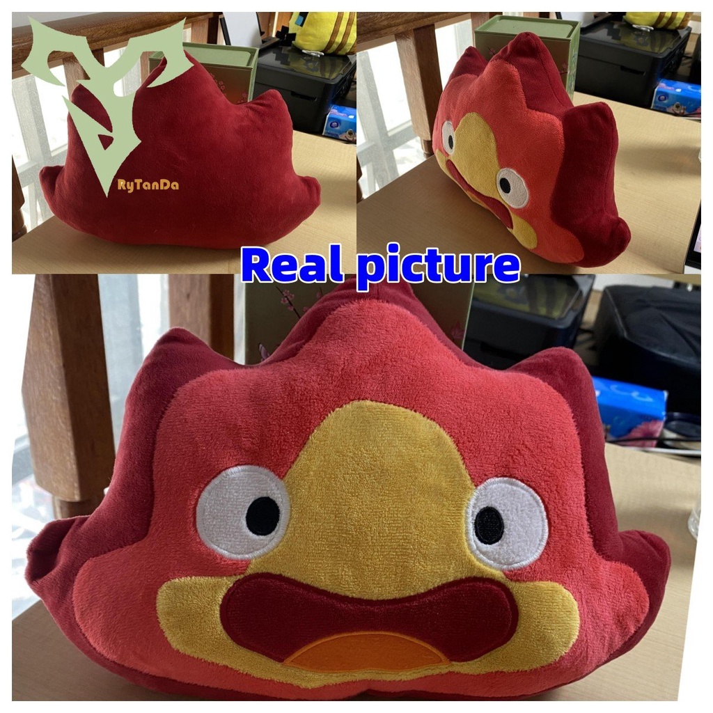 Rytanda Calcifer Plush Toys Duolingo Búp bê nhồi bông Flame Demon Gối Trang trí nội thất Đồ chơi trẻ em Quà tặng sinh nhật Ngày Valentine