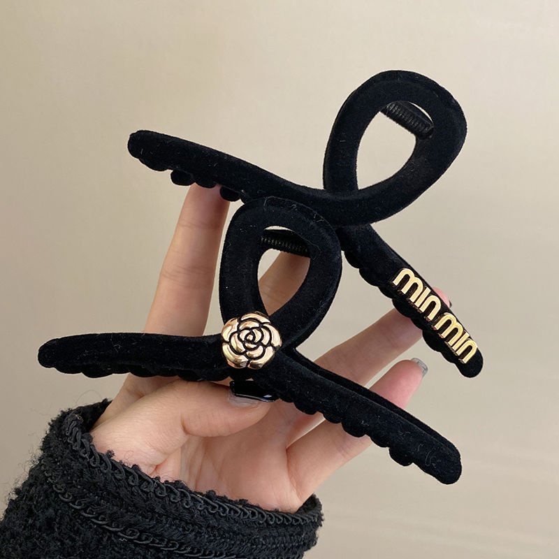Kẹp Tóc Hình Cá Mập Màu Đen Phong Cách Vintage