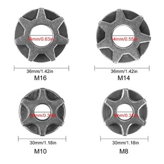 Com * Xích Saw Gear Máy Xay Góc Chuyển Đổi Cho Đầu M10 M14 M16 Cưa Xích Thay Thế Nặng Khoan Chuck Cho Dây Xích