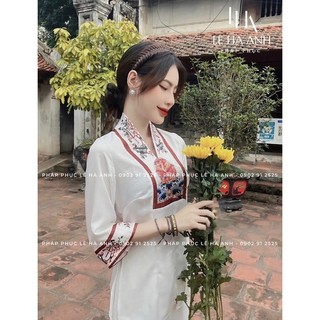 Set đồ trắng nữ thêu họa tiết – Áo tay lỡ + quần suông form rộng, phong cách nhẹ nhàng thanh lịch