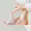 DELMER Ngón Chân Tách Tất Màu Trơn Co Giãn Đơn Giản Cotton Ngắn Mùa Hè Năm Ngón Tất