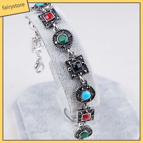 Vòng Tay Resin Mặt Vuông Khắc Họa Tiết Phong Cách Boho Cổ Tích 1 [Fairy1] Cho Nữ
