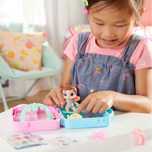Baby Alive Foodie Cuties, Sun Series 3, Baby Doll Set with 10 Surprises Set 3 Búp Bê Em Bé Kèm 10 Bất Ngờ
