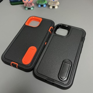 Ốp Điện Thoại Cao Su Dày Màu Đen 3 Trong 1 Chống Sốc Chống Trượt Cho Iphone 14 13 12 11 Pro Max 7 8 Plus X Xr Xsmax 6 6s