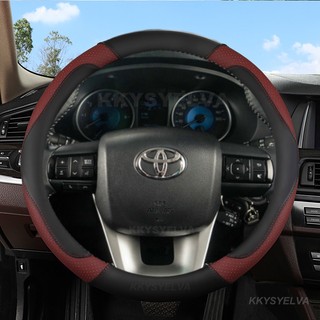 Sợi Nhỏ Da Vô Lăng Ô Tô Dành Cho Xe Toyota Fortuner 2016-2019 2021 2022 Hilux 2015-2019 2020 2022 Phụ Kiện Ô Tô