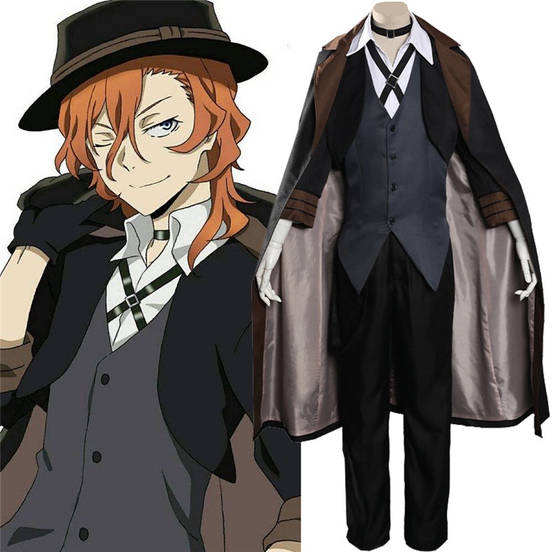 ชุดคอสเพล Nakahara Chuuya จาก Bungou Stray Dogs สำหรับงานอีเวนต์และฮาโลวีน