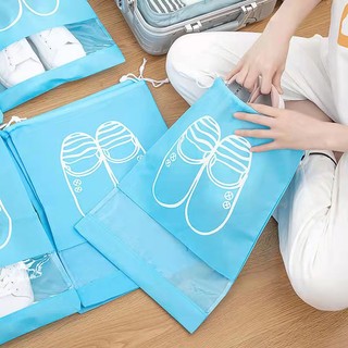 Set 1 / 5 Túi Dây Rút Đựng Giày Dép Chống Nước Chống Bụi Tiện Dụng