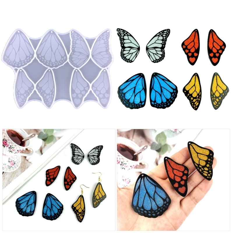 Khuôn Silicone Nhựa cho DIY Bông Tai và Mặt Dây Chuyền