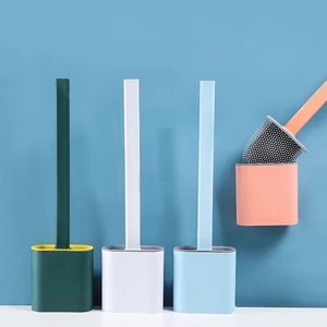 Cây Cọ Toilet Bồn Cầu Bằng SiliCon Có Hộp Đựng Giá Đựng Dán Tường