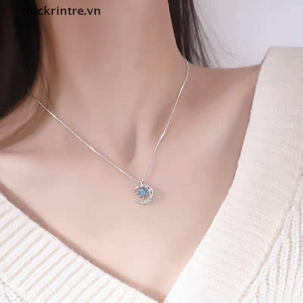 Vòng cổ Mặt Hình Ngôi Sao Và Mặt Trăng Thời Trang Dành Cho Nữ