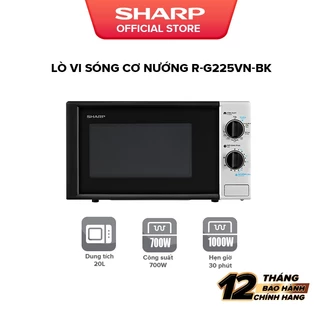 Lò Vi Sóng kết hợp nướng dòng cơ Sharp R-G225VN-BK 700W