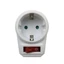 Shas Châu Âu Chuyển Đổi Cắm 1 Đến 1 Chiều Bộ Chuyển Đổi Nguồn Có Công Tắc 16A AC 250V Ổ Cắm Du Lịch EU
