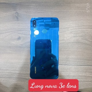 Lưng vỏ huawei nova 3e, nắp lưng, lưng kính có kính camera ngoài, viền lens p20 lite, NE-TL00, ANE-LX1, ANE-LX2, ANE-LX3