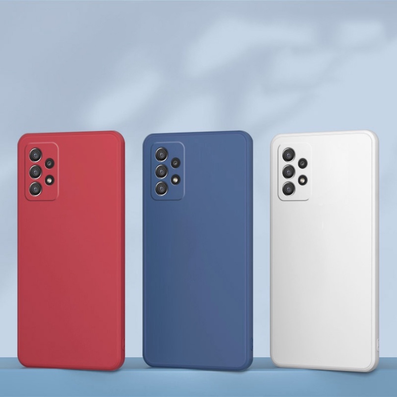 Ốp Điện Thoại TPU Dẻo Vuông Màu Kẹo Ngọt Tươi Tắn Đơn Giản Cho Samsung Galaxy A14 A04e A54 A34 A04 A04S M13 5G