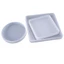Flgo 3 Gương Vuông Tròn Khuôn Silicon DIY Nổi Bật Pha Lê Nhựa Epoxy Khuôn