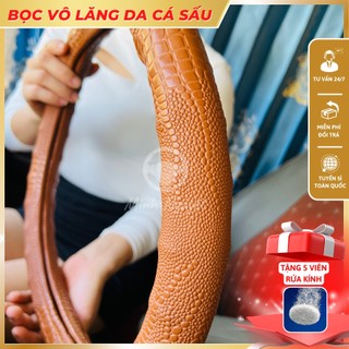 Bọc Vô lăng da cá sấu dành cho xe con, xe tải bền chắc, êm tay