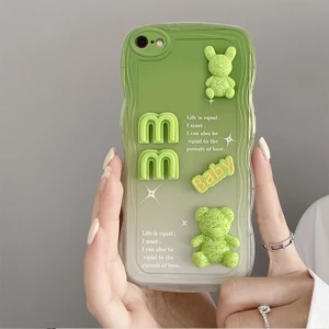 Ốp lưng Oppo A71 Vỏ điện thoại gợn sóng Vỏ dễ thương Hình ba chiều Búp bê Vỏ mềm Bảo vệ máy ảnh Vỏ toàn bộ