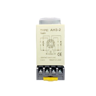 1 Rơ Le AH3-2 / AH3-3 Mở Rộng + Ổ Cắm AC220V DC24V 110V 12V1S 3S 6S 10S 30S