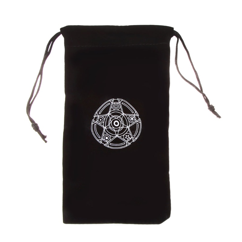 Ppy 1 Túi Nhung Tarot Lưu Trữ Altar Hộp Tarot Giai Đoạn Mặt Trăng Tarot Thẻ Bói Toán Túi Ban Trò Chơi Dây Rút Gói