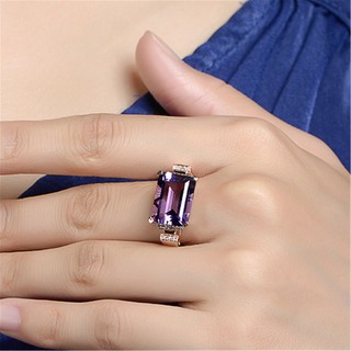 ♥Set 7 Nhẫn Đính Đá Thạch Anh Tím Sang Trọng