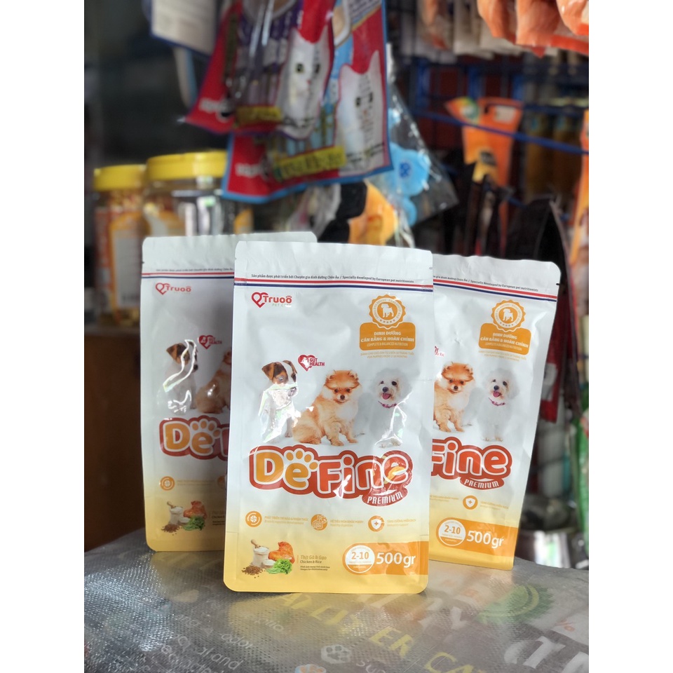 [DEFINE PUPPY 500G] THỨC ĂN HẠT CHO CHÓ CON DƯỚI 10 THÁNG | Shopee Việt Nam