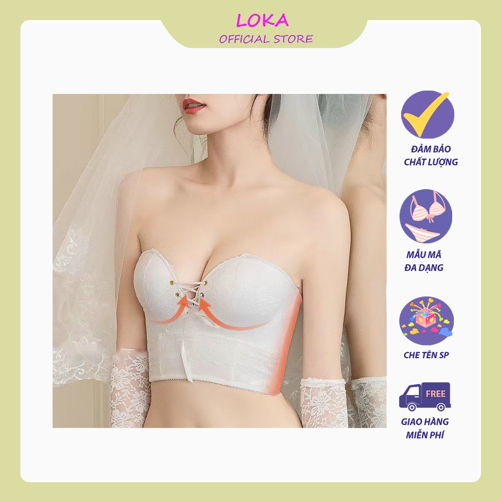 [AN08] Áo ngực không dây, áo cúp ngực định hình rút dây tạo khe, đệm bàn tay nâng ngực | BigBuy360 - bigbuy360.vn