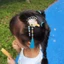 Mya Dangling Trang Trí Tóc Barrettes Cho Bé Gái Vintage Tóc Bun Bên Kẹp Mũ Đội Đầu