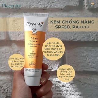 Kem chống nắng Placentor SPF50+ 40ml