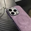 Mới Bao Da Điện Thoại Màu Tím Nắp Gập Từ Tính Chống Trầy Xước Cho iPhone 12 13 14 11 Pro Max 14 Pro Max