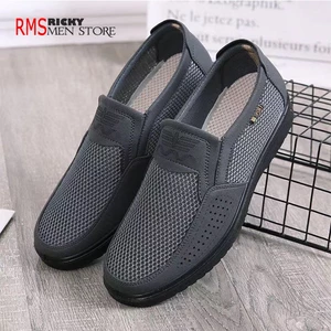 Giày lười đi mưa nam , thoáng khí mùa hè - Vải lưới chịu nước nhanh khô , chất liệu siêu nhẹ