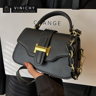 Túi xách nữ đeo chéo, đeo vai VINICHY, da đẹp size 21cm HA307