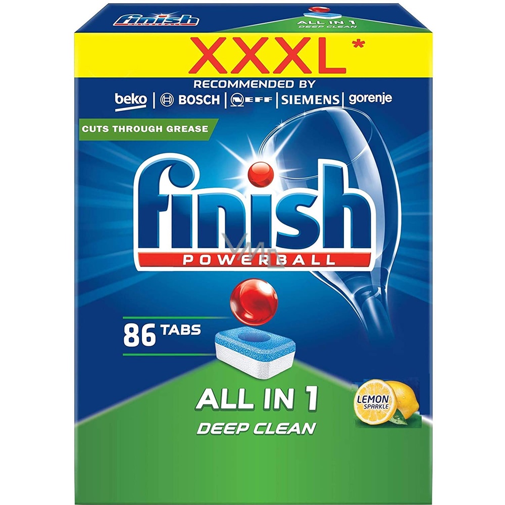 Hộp 86 viên rửa chén Finish All In 1 Dishwasher Tablets Shopee Việt Nam