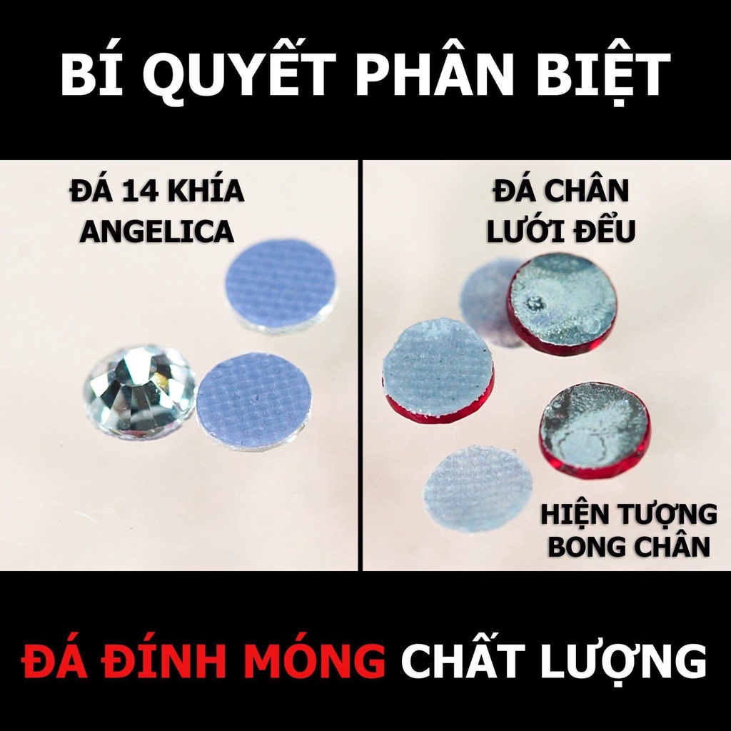 Đá Chân Lưới 16 Khía Nail Crystal Đính Móng ANGELICA 830