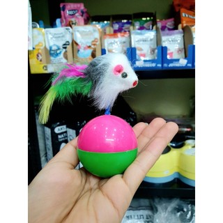 Đồ chơi lật đật chuột/ quả banh chuột lăn cho mèo
