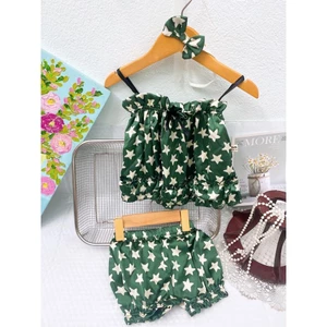 set 2 dây lụa hàn quốc bé gái hàng thiết kế siêu mềm mại, sang chảnh 6-16kg
