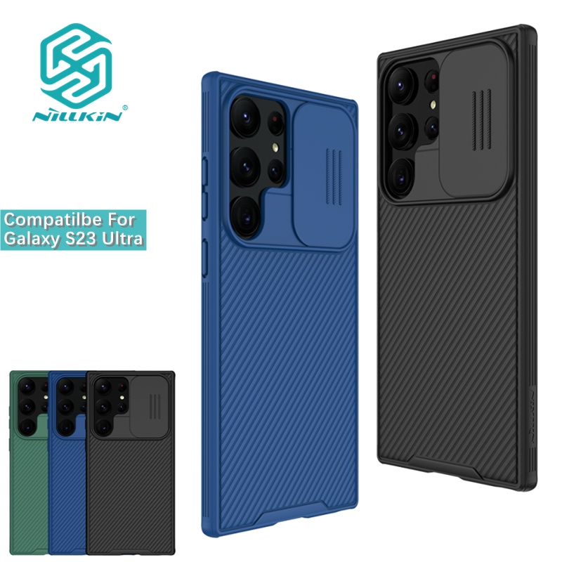 Nillkin Cho Samsung Galaxy S22 Ultra / Plus / S22 + / S23 Ultra Camshield Pro PC Bảo Vệ Ống Kính Máy Ảnh Trượt Trượt Chống Sốc Chống Rơi Ốp Lưng Cứng Vỏ Điện Thoại Vỏ Bảo Vệ
