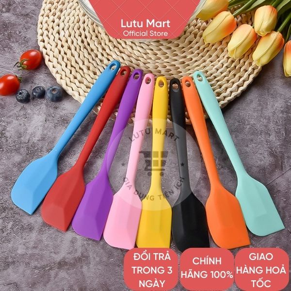 Spatula Cây Vét Bột Phới Trộn Bột Silicon Chịu Nhiệt Cao Cấp 21 Cm, 28 ...