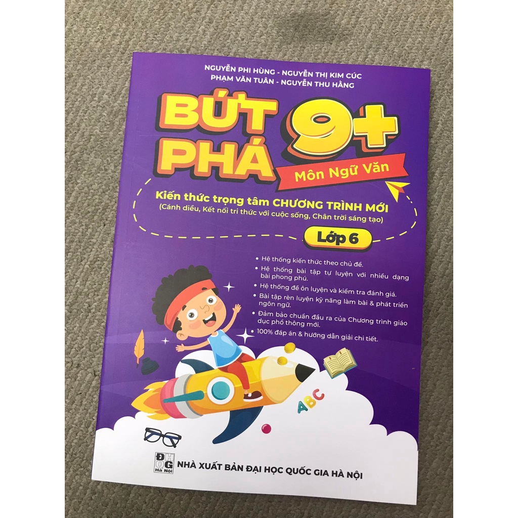 Ảnh Sách Bứt phá 9+ lớp 6 môn Ngữ Văn (theo chương trình Giáo dục Phổ thông mới).Bí kíp giúp con đạt toàn điểm 9,10 trên lớp 3
