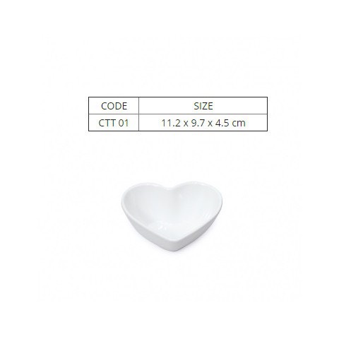 Chén Hình Trái Tim Melamine Cao Cấp - bộ chén làm thôi nôi