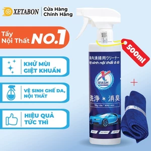 Chai chai xịt vệ sinh, ghế da ô tô Xwash - hổ trợ diệt khuẩn khử mùi ở xe ô tô (500ml)