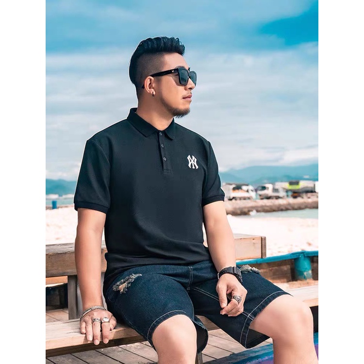 áo Polo Nam Bigsize, logo chứ YW,Chất liệu cao cấp, form cá sấu, chống nhăn, bền màu, trẻ trung