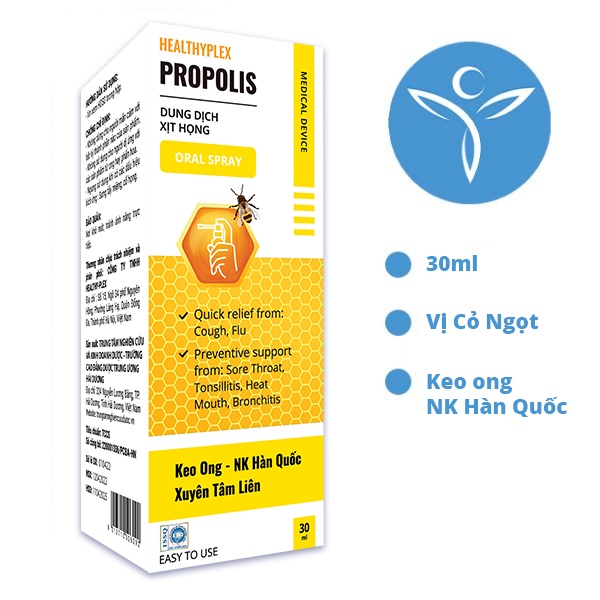 Dung dịch xịt họng HEALTHY PLEX PROPOLIS 30ml