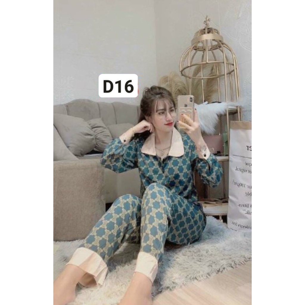  co big size mua 6 bo tang 1 bo bo do ngu nu pijama tay dai quan dai mac thoang mat thoi trang xuongmaypijamachucanh