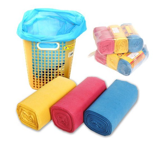 Sét 3 cuộn túi đựng rác phân huỷ nặng 1kg size 55x65cm