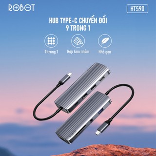 HUB Type-C chuyển đổi 9 in 1 ROBOT HT590