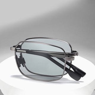 Sắc Thái Cho Nam Gấp Photochromic Kính Chống Nắng Lái Xe Có Khung Hợp Kim Kính Mắt Vuông Nam Ngoài Trời Phân Cực Lái Xe Kính Mát