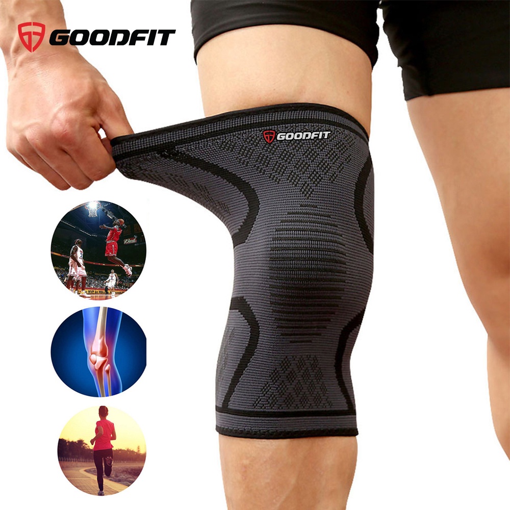 Bó gối thể thao Goodfit GF518K, bó gối chân FUWIN bảo vệ đầu gối chân khi vận động, chơi thể thao (giá 1 đôi)