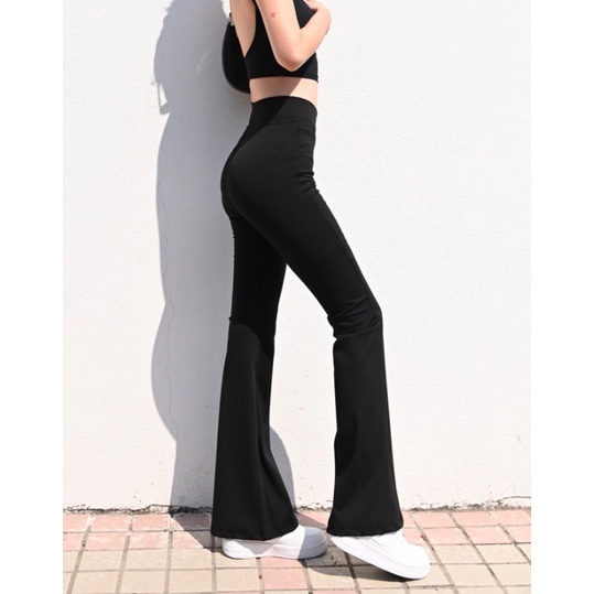 Slimmer Quần Legging Thể Thao Lưng Cao Dáng Ôm Cổ Chữ V Thiết Kế Chéo Eo Quyến Rũ Phong Cách Âu Mỹ